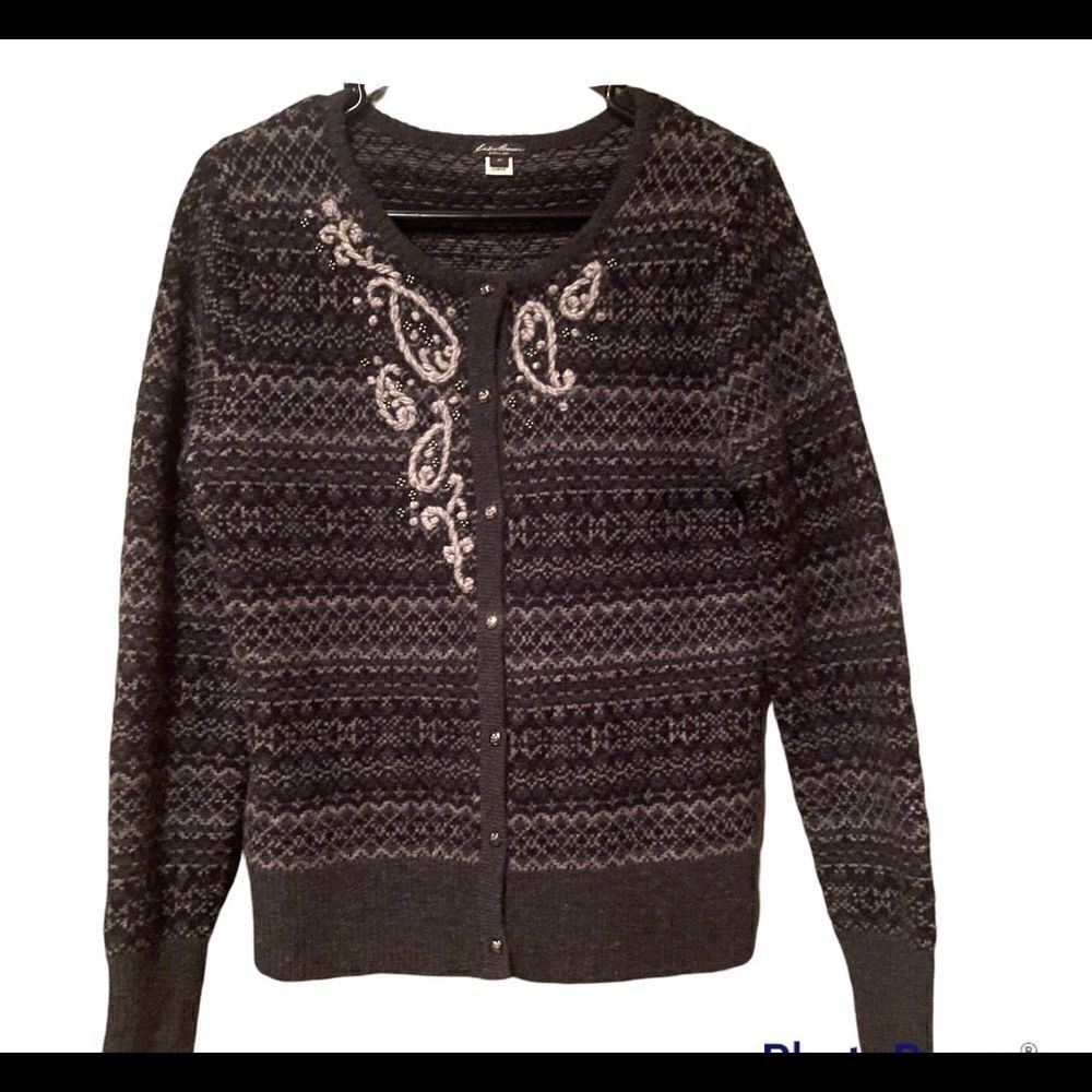 Eddie Bauer Lambswool Cardigan